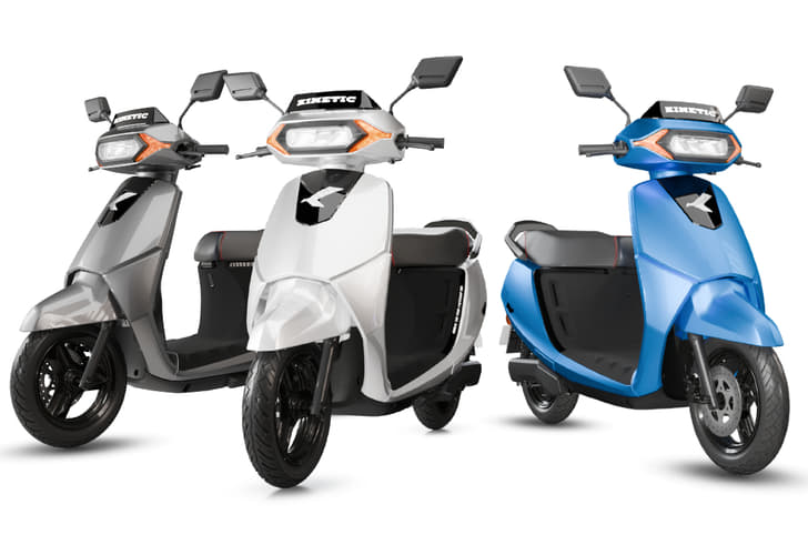 Kinetic DX white, blue and black